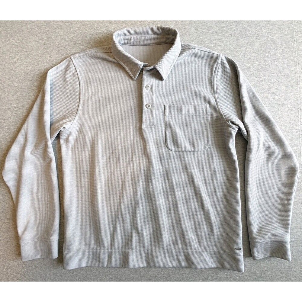 Vuori Pullover Mens Medium Grey Ease Performance Half Zip